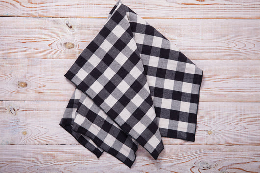 Gingham Checkered Fabric | Polyester Picnic Checkers | 1