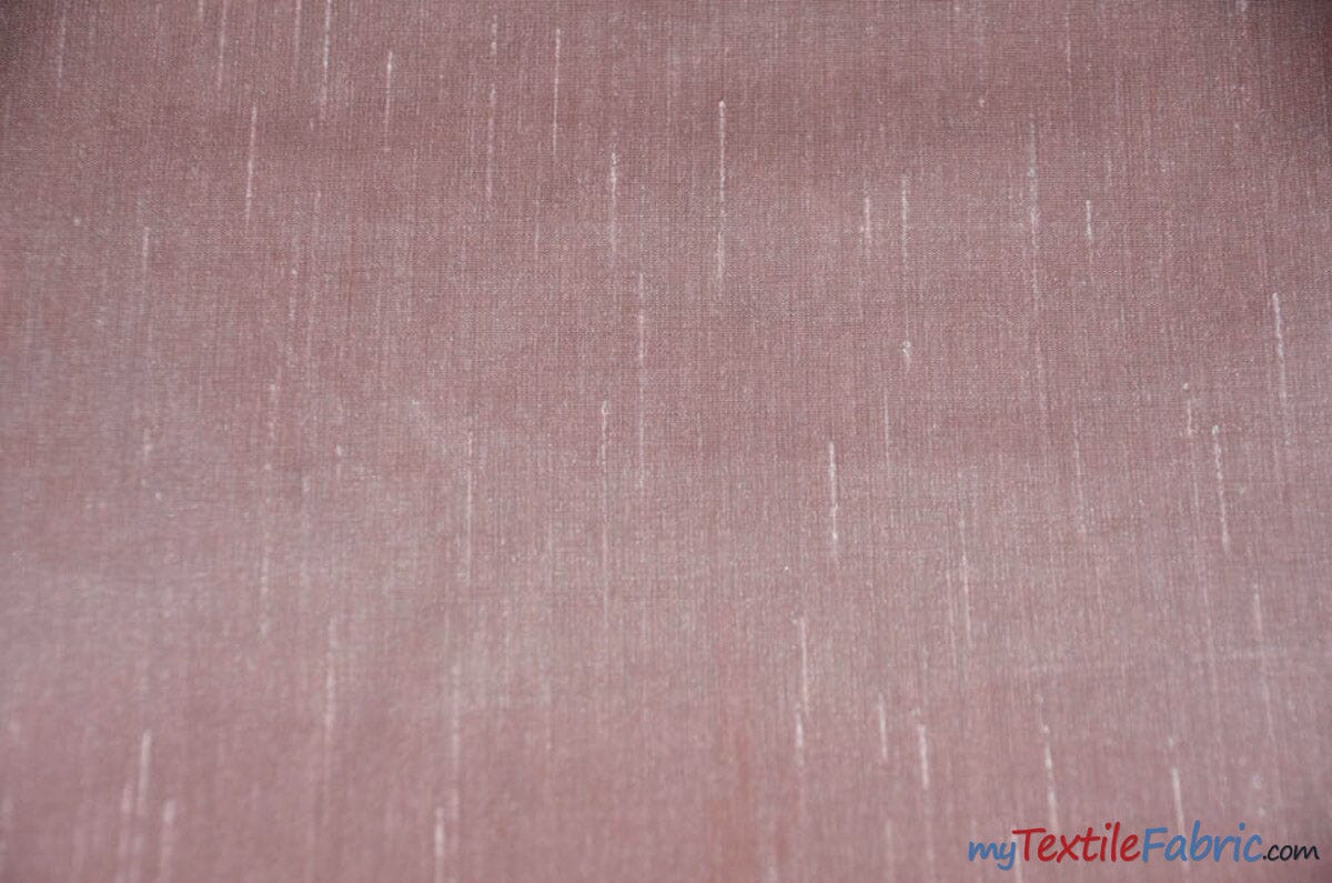 IFR Extra Wide Dupioni Silk | 100% Polyester Faux Dupioni Fabric | 120" Wide | Multiple Colors | Fabric mytextilefabric Yards Blush Pink 