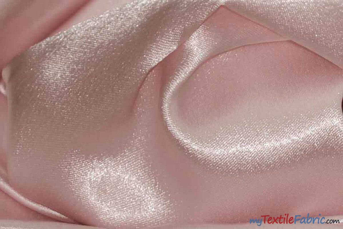 Superior Quality Crepe Back Satin | Japan Quality | 60" Wide | Sample Swatch | Multiple Colors | Fabric mytextilefabric Sample Swatches Blush Pink 