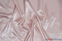 Load image into Gallery viewer, Silky Soft Medium Satin Fabric | Lightweight Event Drapery Satin | 60&quot; Wide | Sample Swatches | Fabric mytextilefabric Sample Swatches Blush Pink 

