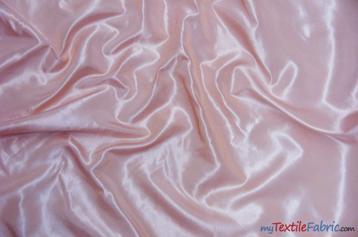 Stretch Taffeta Fabric | 60" Wide | Multiple Solid Colors | Continuous Yards | Costumes, Apparel, Cosplay, Designs | Fabric mytextilefabric Yards Blush Pink 
