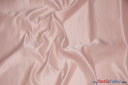 Stretch Matte Satin Peau de Soie Fabric | 60" Wide | Stretch Duchess Satin | Stretch Dull Lamour Satin for Bridal, Wedding, Costumes, Bridesmaid Dress Fabric mytextilefabric Yards Blush Pink 