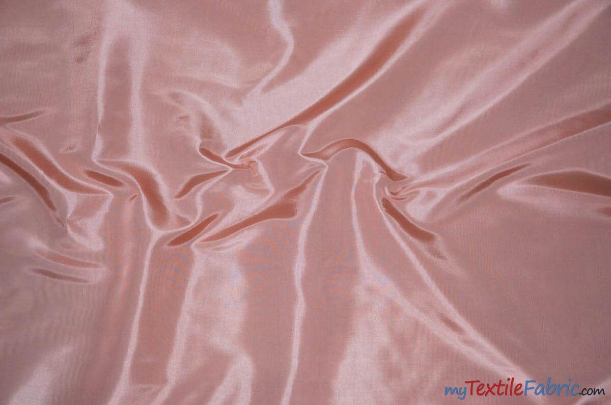 Taffeta Fabric | Two Tone Taffeta Fabric | Non Stretch Taffeta | 60" Wide | Multiple Solid Colors | Continuous Yards | Fabric mytextilefabric Yards Blush Pink 