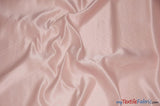 L'Amour Satin Fabric | Polyester Matte Satin | Peau De Soie | 60" Wide | Continuous Yards | Wedding Dress, Tablecloth, Multiple Colors | Fabric mytextilefabric Yards Blush Pink 