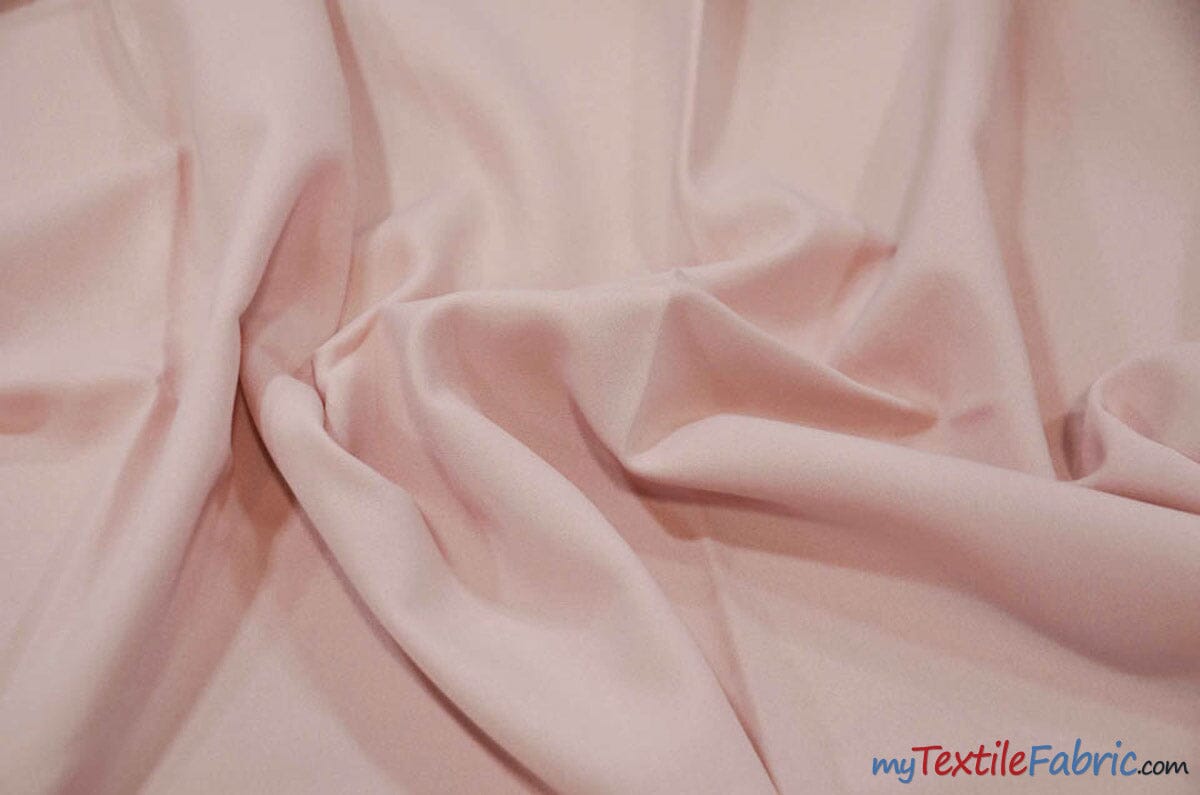 Scuba Double Knit Fabric | Basic Wrinkle Free Polyester Fabric with Mechanical Stretch | 60" Wide | Multiple Colors | Poly Knit Fabric | Fabric mytextilefabric Yards Blush Pink 