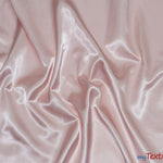 Load image into Gallery viewer, Silky Soft Medium Satin Fabric | Lightweight Event Drapery Satin | 60&quot; Wide | Economic Satin by the Wholesale Bolt | Fabric mytextilefabric Bolts Blush Pink 
