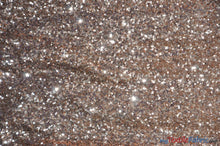 Load image into Gallery viewer, Glitz Mesh Sequins Fabric | 3mm Glitter Sequins | 52&quot; Wide | Multiple Colors | Fabric mytextilefabric Yards Blush (rose gold) 