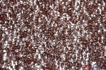 Load image into Gallery viewer, Gatsby Sequins Fabric | 6mm Flat Sewn Sequins on Mesh | 52&quot; Wide | Multiple Colors | Fabric mytextilefabric Yards Blush 