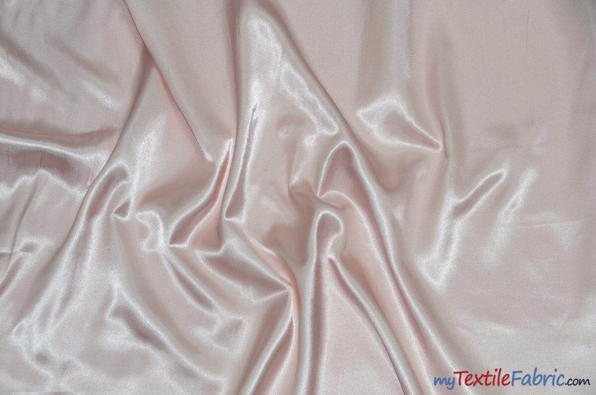 Charmeuse Satin | Silky Soft Satin | 60" Wide | 3"x3" Sample Swatch Page | Fabric mytextilefabric Sample Swatches Blush 