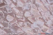 Load image into Gallery viewer, Petal Taffeta Fabric | Hanging Round Petal Taffeta | 57&quot; Wide | Multiple Colors Fabric mytextilefabric Yards Blush 