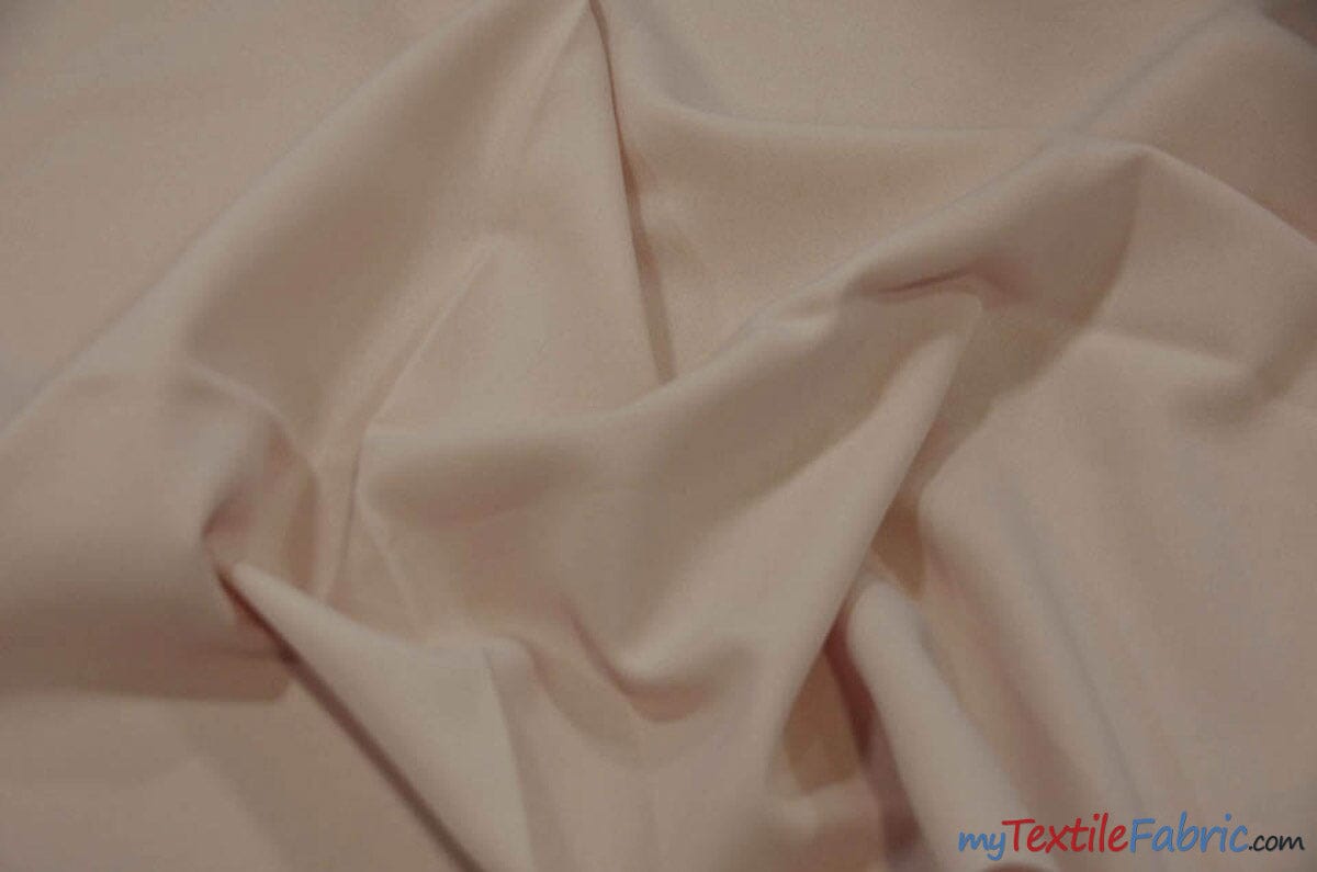 60" Wide Polyester Fabric by the Yard | Visa Polyester Poplin Fabric | Basic Polyester for Tablecloths, Drapery, and Curtains | Fabric mytextilefabric Yards Blush 