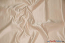 L'Amour Satin Fabric | Polyester Matte Satin | Peau De Soie | 60" Wide | Continuous Yards | Wedding Dress, Tablecloth, Multiple Colors | Fabric mytextilefabric Yards Blush 