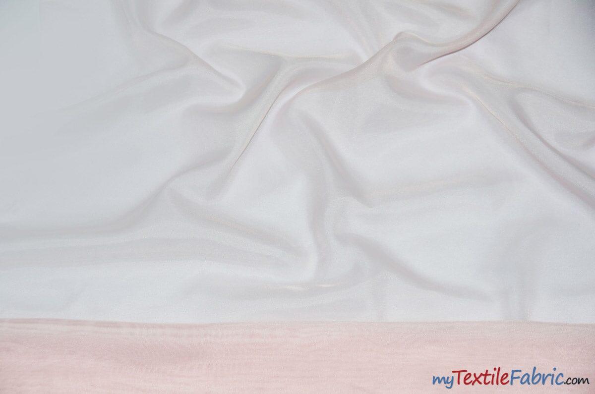 IFR Sheer Voile Fabric | 40 Colors | 120" Wide x 120 Yard Bolt | Wholesale Bolt for Wedding and Drape Panels and Home Curtain Panel | Fabric mytextilefabric Bolts Blush 