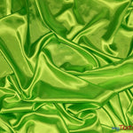 Load image into Gallery viewer, Silky Soft Medium Satin Fabric | Lightweight Event Drapery Satin | 60&quot; Wide | Sample Swatches | Fabric mytextilefabric Sample Swatches Bright Lime 0050 
