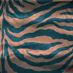 Load image into Gallery viewer, Animal Zebra Satin Fabric | Soft Satin Zebra Charmeuse Fabric | 60&quot; Wide | Multiple Colors | Fabric mytextilefabric Yards Brown Zebra 
