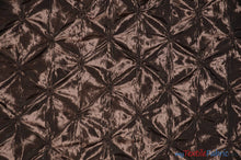 Load image into Gallery viewer, Pinwheel Taffeta Fabric | Button Taffeta Fabric | 48&quot; Wide | Multiple Colors | Fabric mytextilefabric Yards Brown 