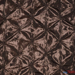 Load image into Gallery viewer, Pinwheel Taffeta Fabric | Button Taffeta Fabric | 48&quot; Wide | Multiple Colors | Fabric mytextilefabric Yards Brown 
