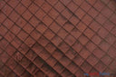 Taffeta Pintuck Fabric | 2"x2" Diamond | Diamond Taffeta Fabric | 54" Wide | Multiple Colors | Fabric mytextilefabric Yards Brown 