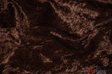 Panne Velvet Fabric | 60" Wide | Crush Panne Velour | Apparel, Costumes, Cosplay, Curtains, Drapery & Home Decor | Fabric mytextilefabric Yards Brown 