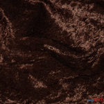 Load image into Gallery viewer, Panne Velvet Fabric | 60&quot; Wide | Crush Panne Velour | Apparel, Costumes, Cosplay, Curtains, Drapery &amp; Home Decor | Fabric mytextilefabric Yards Brown 
