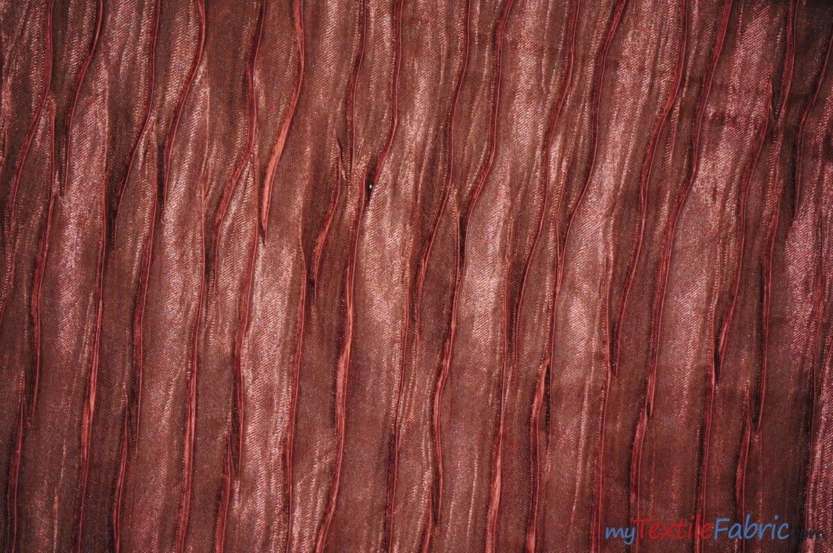 Extra Wide Italian Crush Satin | 108" Wide | Multiple Colors | Fabric mytextilefabric Yards Brown 