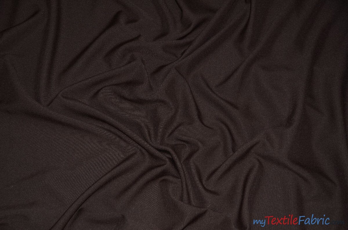 60" Wide Polyester Fabric by the Yard | Visa Polyester Poplin Fabric | Basic Polyester for Tablecloths, Drapery, and Curtains | Fabric mytextilefabric Yards Brown 