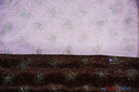 Sparkle Organza Fabric | Glitter Beads on Organza Fabric | 58" Wide | Fabric mytextilefabric Yards Brown 