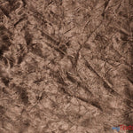 Load image into Gallery viewer, Silky Crush Satin | Crush Charmeuse Bichon Satin | 54&quot; Wide | Continuous Yards | Multiple Colors | Fabric mytextilefabric Yards Brown 

