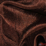 Load image into Gallery viewer, Shantung Satin Fabric | Satin Dupioni Silk Fabric | 60&quot; Wide | Multiple Colors | Continuous Yards | Fabric mytextilefabric Yards Brown 
