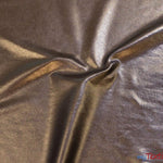 Load image into Gallery viewer, Metallic Foil Spandex Lame | Stretch Metallic Lame | Spandex Lame Fabric | All Over Foil on Stretch Knit | 60&quot; Wide | Fabric mytextilefabric Yards Brown 
