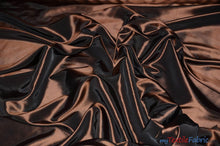Load image into Gallery viewer, Stretch Taffeta Fabric | 60&quot; Wide | Multiple Solid Colors | Continuous Yards | Costumes, Apparel, Cosplay, Designs | Fabric mytextilefabric Yards Brown 