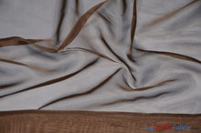 Load image into Gallery viewer, IFR Sheer Voile Fabric | 40 Colors | 120&quot; Wide x 120 Yard Bolt | Wholesale Bolt for Wedding and Drape Panels and Home Curtain Panel | Fabric mytextilefabric Bolts Brown 