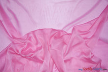 Load image into Gallery viewer, Two Tone Chiffon Fabric | Iridescent Chiffon Fabric | 60&quot; Wide | Clean Edge | Multiple Colors | Wholesale Bolt | Fabric mytextilefabric Bolts Bubble Gum 