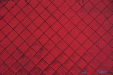 Load image into Gallery viewer, Taffeta Pintuck Fabric | 2&quot;x2&quot; Diamond | Diamond Taffeta Fabric | 54&quot; Wide | Multiple Colors | Fabric mytextilefabric Yards Burgundy 