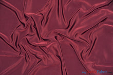 Load image into Gallery viewer, Peachskin Fabric | Polyester Peach Skin Fabric | 60&quot; Wide | Suiting, Garments, Uniforms, Apparel | Fabric mytextilefabric Yards Burgundy 