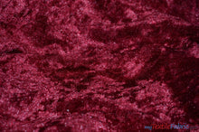 Load image into Gallery viewer, Panne Velvet Fabric | 60&quot; Wide | Crush Panne Velour | Apparel, Costumes, Cosplay, Curtains, Drapery &amp; Home Decor | Fabric mytextilefabric Yards Burgundy 