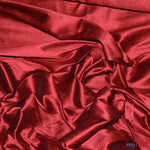 Load image into Gallery viewer, Polyester Silk Fabric | Faux Silk | Polyester Dupioni Fabric | Sample Swatch | 54&quot; Wide | Multiple Colors | Fabric mytextilefabric Sample Swatches Burgundy 

