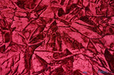 Crushed Triple Velvet | Crush Velvet Fabric | 45" Wide | Original Crushed Plush Velvet | Multiple Colors | Fabric mytextilefabric Yards Burgundy 