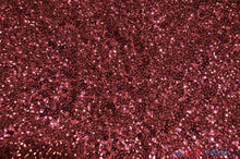 Load image into Gallery viewer, Gatsby Sequins Fabric | 6mm Flat Sewn Sequins on Mesh | 52&quot; Wide | Multiple Colors | Fabric mytextilefabric Yards Burgundy 
