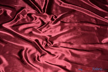 Load image into Gallery viewer, Silky Soft Medium Satin Fabric | Lightweight Event Drapery Satin | 60&quot; Wide | Economic Satin by the Wholesale Bolt | Fabric mytextilefabric Bolts Burgundy 0057 