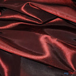 Load image into Gallery viewer, Stretch Taffeta Fabric | 60&quot; Wide | Multiple Solid Colors | Continuous Yards | Costumes, Apparel, Cosplay, Designs | Fabric mytextilefabric Yards Burgundy 
