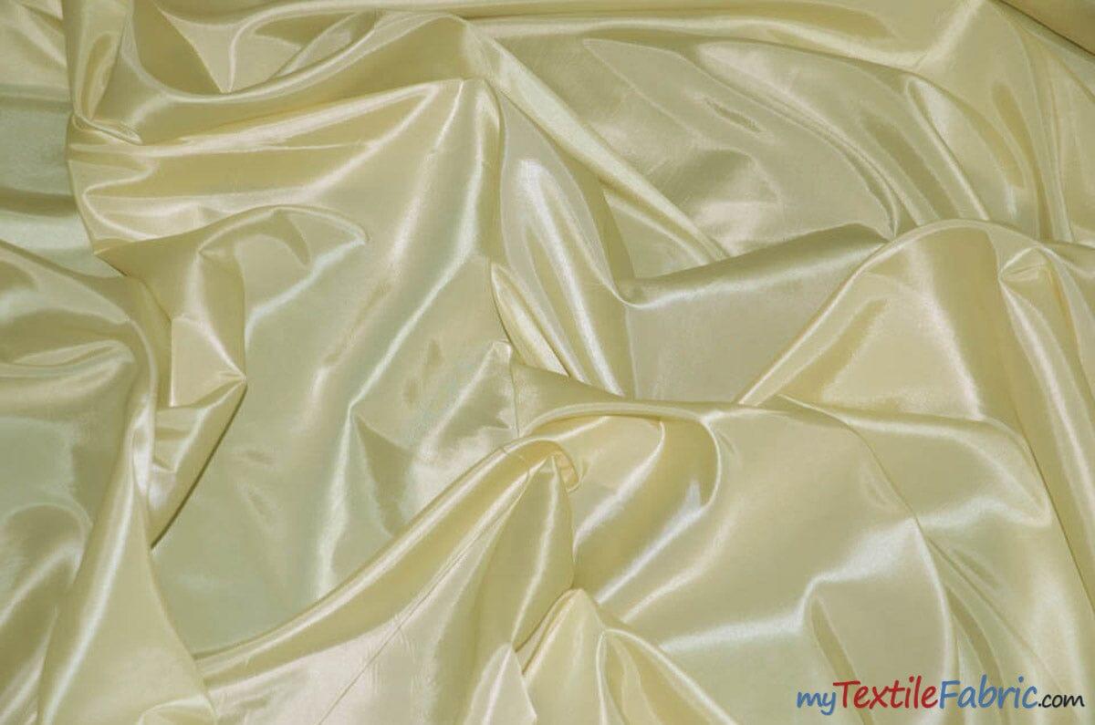 Taffeta Fabric | Two Tone Taffeta Fabric | Non Stretch Taffeta | 60" Wide | Multiple Solid Colors | Continuous Yards | Fabric mytextilefabric Yards Butter 