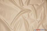 L'Amour Satin Fabric | Polyester Matte Satin | Peau De Soie | 60" Wide | Continuous Yards | Wedding Dress, Tablecloth, Multiple Colors | Fabric mytextilefabric Yards Butter 