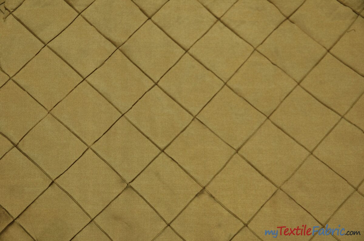 Taffeta Pintuck Fabric | 4"x4" Diamond | Diamond Taffeta Fabric | 58" Wide | Multiple Colors | Wholesale Bolt | Fabric mytextilefabric Bolts Camel 