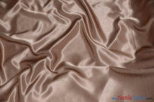 Load image into Gallery viewer, Crepe Back Satin | Korea Quality | 60&quot; Wide | Sample Swatch | Multiple Colors | Fabric mytextilefabric Sample Swatches Cappuccino 
