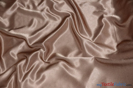 Crepe Back Satin | Korea Quality | 60" Wide | Continuous Yards | Multiple Colors | Fabric mytextilefabric Yards Cappuccino 