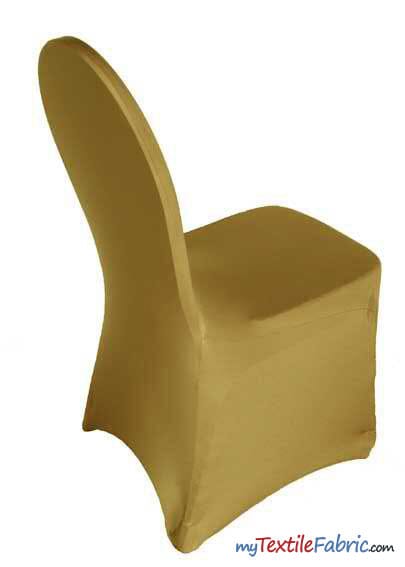 Yellow Spandex Banquet Chair Cover Stretch Chair Covers 