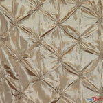 Load image into Gallery viewer, Pinwheel Taffeta Fabric | Button Taffeta Fabric | 48&quot; Wide | Multiple Colors | Fabric mytextilefabric Yards Champagne 
