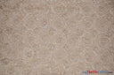 Wedding Floral Chiffon Fabric | 3d Floral Chiffon Fabric | Floral Chiffon Embroidery | 52" Wide | 4 Colors | Fabric mytextilefabric Yards Champagne 
