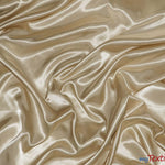 Load image into Gallery viewer, Charmeuse Satin | Silky Soft Satin | 60&quot; Wide | 3&quot;x3&quot; Sample Swatch Page | Fabric mytextilefabric Sample Swatches Champagne 
